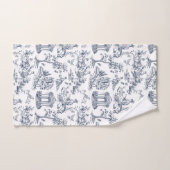 Blue Toile de Jouy, Franse landelijke stijl Bad Handdoek (Handdoek)