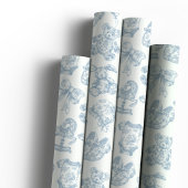Blue Toile de Jouy  Nursery Cadeaupapier