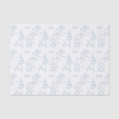 Blue Toile de Jouy  Nursery Tissuepapier (Voorkant)