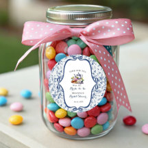 Blue Toile de Jouy Tea Party Vrijgezellenfeest