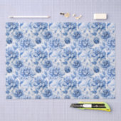 Blue Toile de Jouy Tissuepapier (Craft)