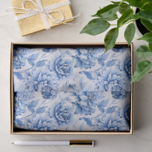 Blue Toile de Jouy Tissuepapier