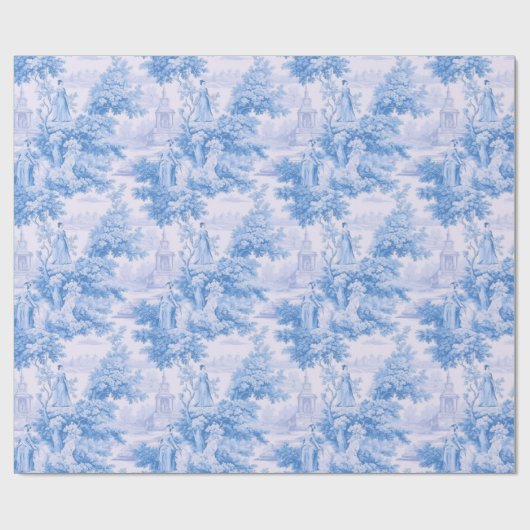  Blue Toile de Joy Cadeaupapier (Vlak)