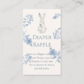 Blue Toile Easter Baby shower Informatiekaartje (Voorkant)