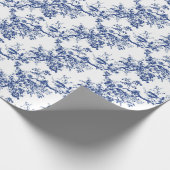 Blue Toile Elegance Cadeaupapier (Hoek)