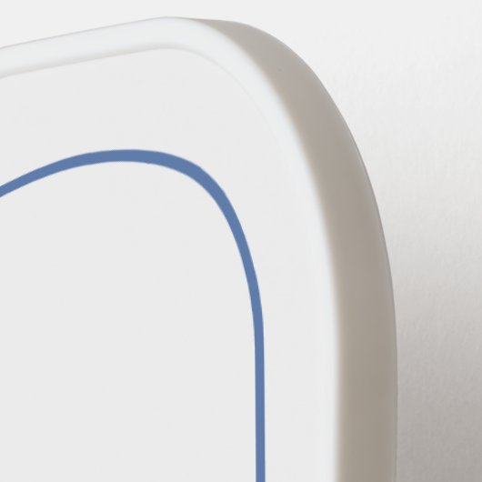 Blue Toile Floral Beach Dolfijn Gepersonaliseerd Pickleball Paddle (Links Detail)