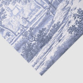 Blue Toile  Franse ontkoppeling Tissuepapier (Detail)