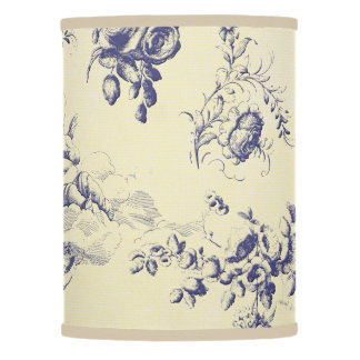 Blue Toile French Country Cherub Pattern