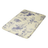 Blue Toile French Country Cherub Pattern Badmat (Gekanteld)