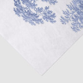 Blue Toile  French Pastoral Bridge Boat I Tissuepapier (Detail)