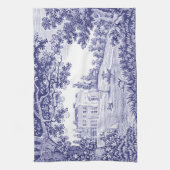 Blue Toile Kitchen Towel - Frans country decor Theedoek (Verticaal)