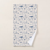 Blue toile Ocean Towel Bad Handdoek (Handdoek)