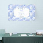 Blue Toile Oerwoud Animals Safari Chinoiserie Baby Spandoek (Beurs)