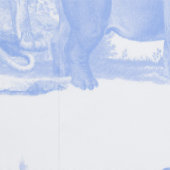 Blue Toile Oerwoud Animals Safari Chinoiserie Boy Behang (Zoom)