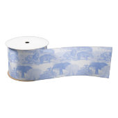 Blue Toile Oerwoud Animals Safari Chinoiserie Satijnen Lint (Spoel)