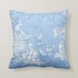 Blue Toile Pillow Kussen