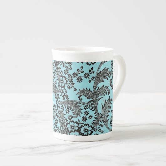 Blue Toile Porselein Kop (Voorkant rechts)