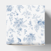 Blue Toile Pumpkin Franse Herfst Baby shower Desse Bedankdoosjes (Bovenkant)
