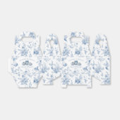 Blue Toile Pumpkin French Fall Dessert Favor Boxes Bedankdoosjes (Uitgevouwen)