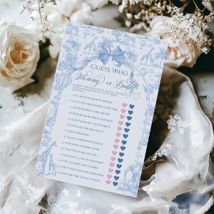 Blue Toile Safari Animal Baby Mama of Pap Game