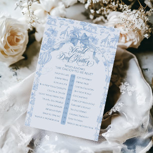 Blue Toile Safari Animal zou liever een spel doden