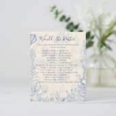 Blue Toile zou ze liever Vrijgezellenfeest spel (Staand voorkant)