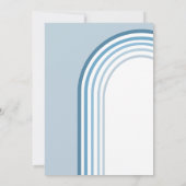 Blue Tone Boy Rainbow Baby Baby shower Kaart (Achterkant)