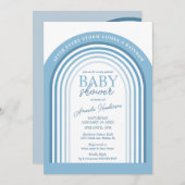 Blue Tone Boy Rainbow Baby Baby shower Kaart (Voorkant / Achterkant)