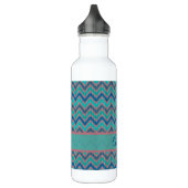 Blue Tones Chevron Waterfles (Links)