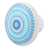 Blue Tones Mandala Knob Keramische Knop (Rechts)