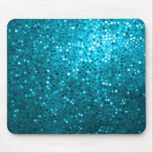 Blue Tones Retro Glitter en Sparkles 2 Muismat