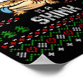 Blue Tongued Skink Christmas Ugly Xmas Sweater Her Poster (Hoek)