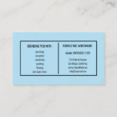 Blue Tool Handyman Services Visitekaartje (Achterkant)