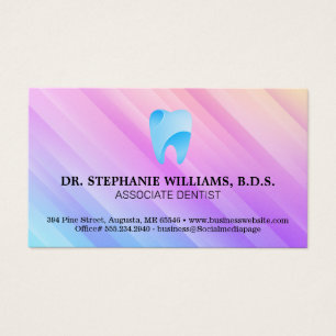 Blue Tooth Artistic Logo   tandheelkunde Visitekaartje