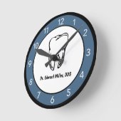 Blue Tooth Dentist Kantoor, aangepast Ronde Klok (Hoek)