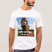 Blue Tooth Enabled Horse T-shirt (Voorkant)
