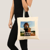 Blue Tooth Enabled Horse Tote Bag (Voorkant (product))