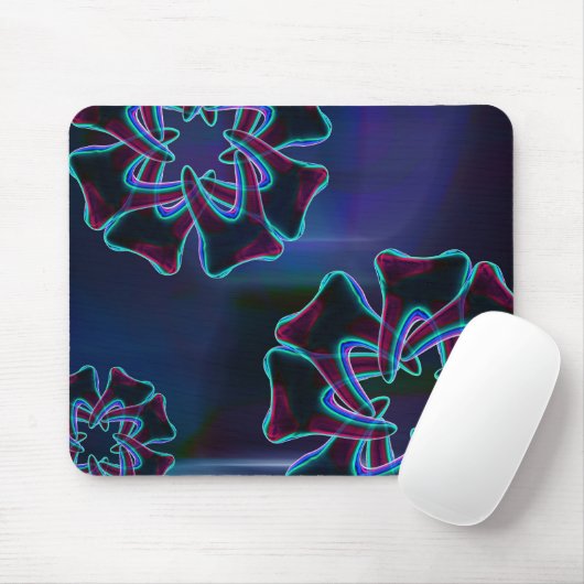 Blue Tooth Flower Design Dentist Mousepad Muismat (Met muis)
