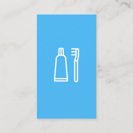 Blue Tooth Logo | Tand Visitekaartje (Achterkant)