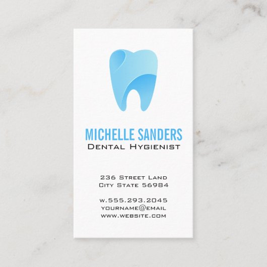 Blue Tooth Logo | Tand Visitekaartje (Voorkant)