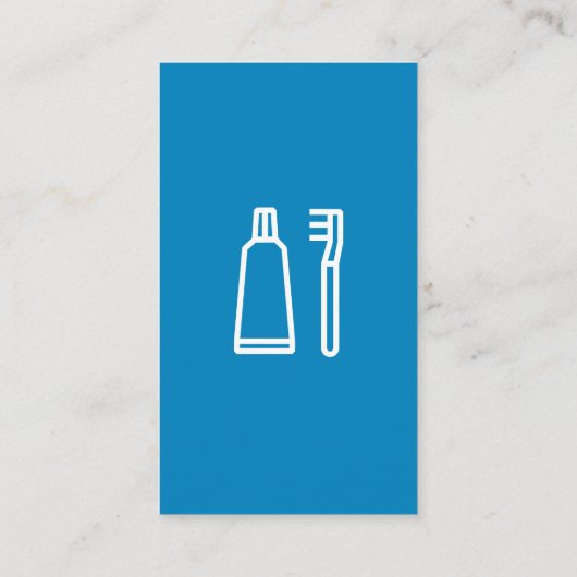 Blue Tooth Logo | Tandartsenpraktijk Visitekaartje (Achterkant)