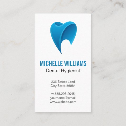 Blue Tooth Logo | Tandartsenpraktijk Visitekaartje (Voorkant)