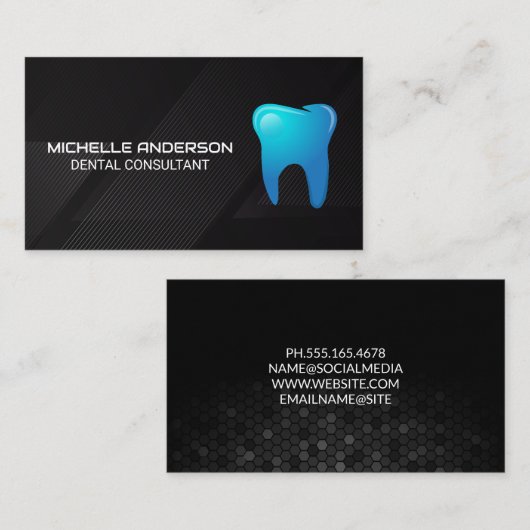 Blue Tooth Logo | Tandheelkunde  Visitekaartje (Voorkant / Achterkant)