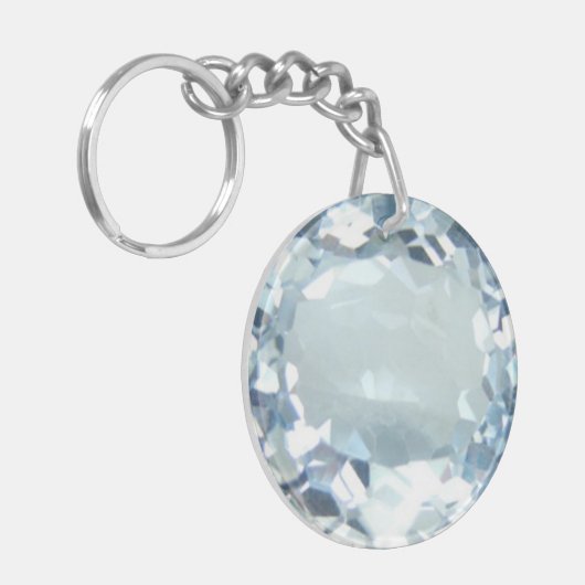 Blue Topaz 1 Sleutelhanger (Voorkant Links)