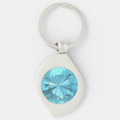 Blue Topaz 3 Sleutelhanger (Voorkant)
