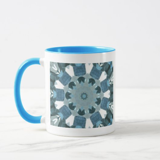 Blue Topaz Kaleidoscope Mok (Links)