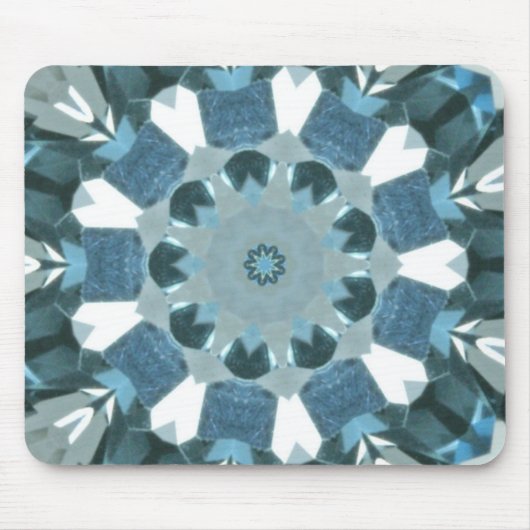 Blue Topaz Kaleidoscope Muismat (Voorkant)