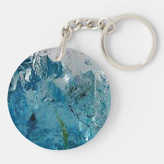Blue Topaz Sleutelhanger (Achterkant)