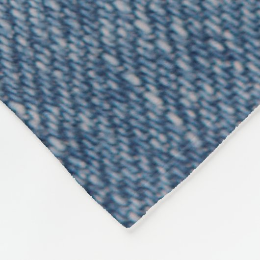 Blue torn denim jeans texture background. Stylish, Fleece Deken (Hoek)