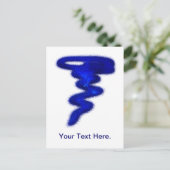 Blue Tornado Briefkaart (Staand voorkant)